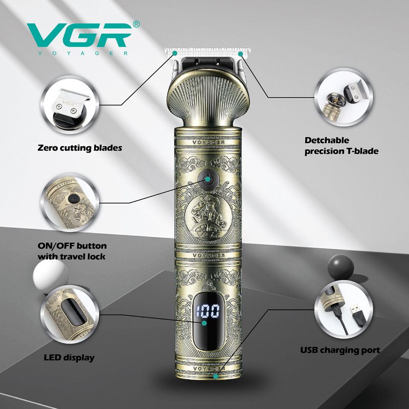 Tondeuse à cheveux professionnelle V-962 avec écran LED