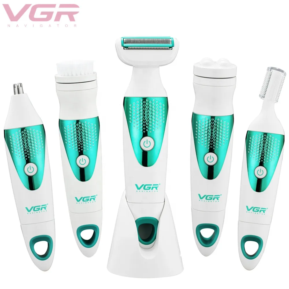 VGR V720 Rasoir et masseur 5 en 1 pour femme