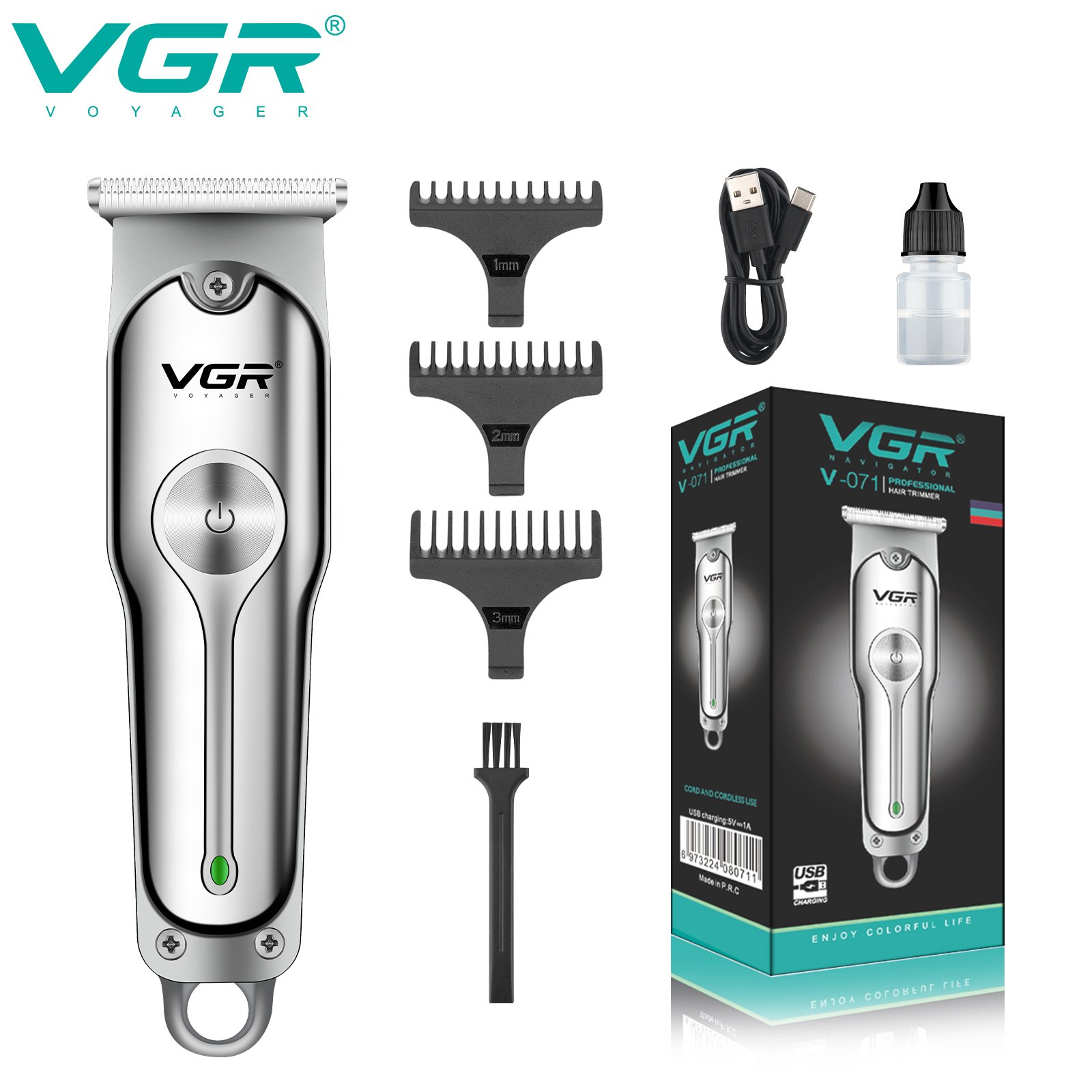 VGR V-071 Tondeuse à cheveux professionnelle sans fil