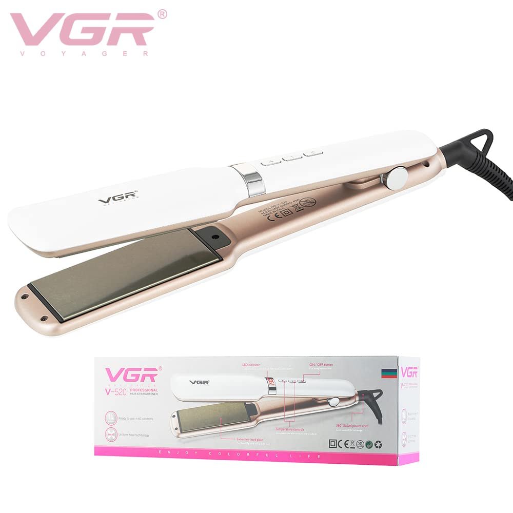 VGR V-520 42 MM Professional Hair Straightener with Ceramic Coated Plate – Image 2