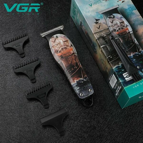 VGR V-953 Professional T-Blade Hair Trimmer for Men, 120 min Runtime with 3 Cutting Guide Combs (Multicolor – Image 6