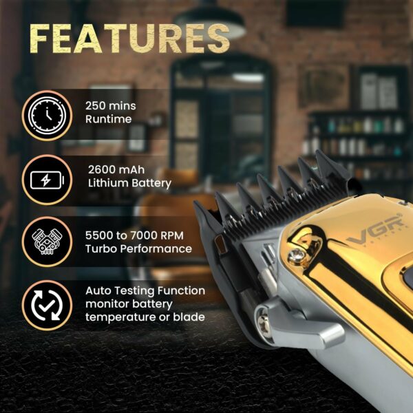 VGR V-006 Professional Hair Clipper, Salon Trimmer – Image 8
