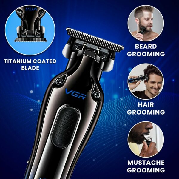 Tondeuse à cheveux professionnelle avec ou sans fil VGR V-998 pour hommes – Image 3