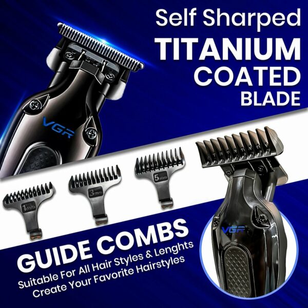 Tondeuse à cheveux professionnelle avec ou sans fil VGR V-998 pour hommes – Image 2