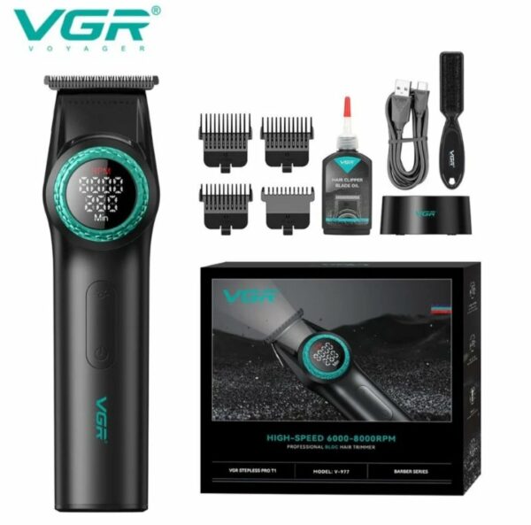 Tondeuse Électrique Rechargeable VGR V-977 – Polyvalence & Précision