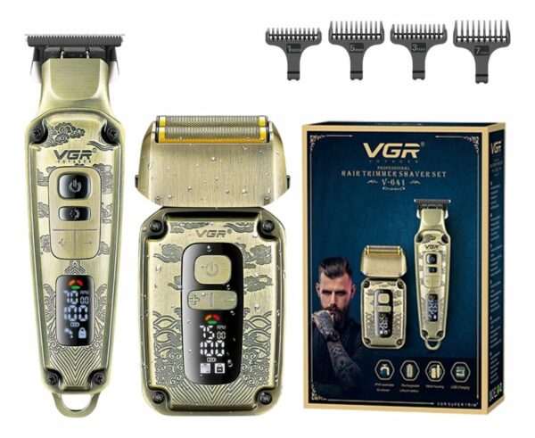 VGR V-641 Pack 2 en 1 tondeuse à cheveux professionnelle rasoir électrique – Image 6