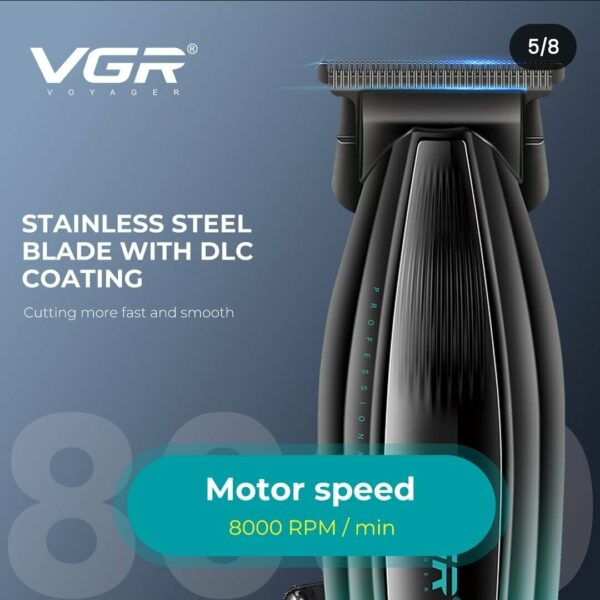 Tondeuse à cheveux V-974 VGR avec écran LCD -Dore – Image 6