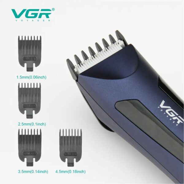 Tondeuse pour Corps et zone intime étanche VGR V-951 pour homme, noire – Image 4