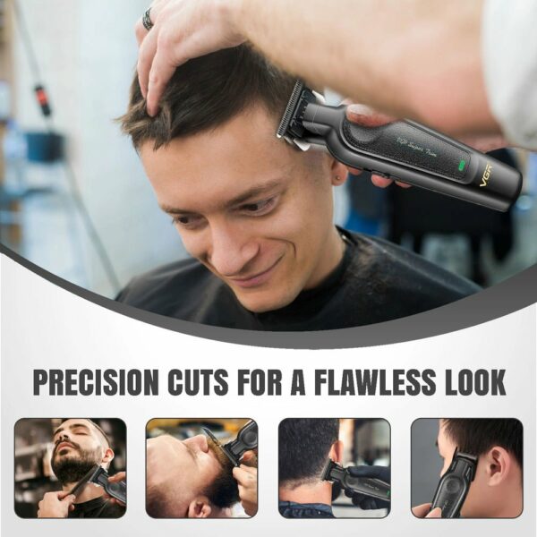 Tondeuse à cheveux professionnelle VGR V-995 pour hommes (noire) – Image 3