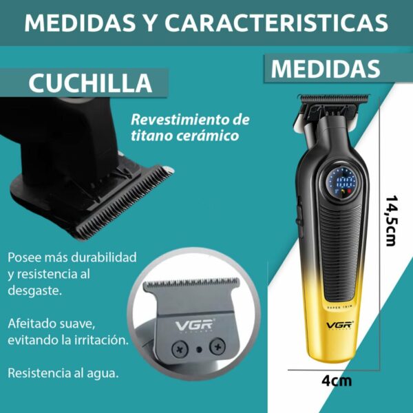 Tondeuse à cheveux professionnelle pour favoris VGR V-996 7 000 tr/min – Image 8