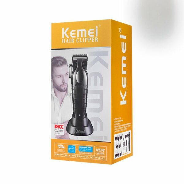 KEMEI km 2296 Tondeuse à cheveux professionnelle sans fil pour homme – Image 6