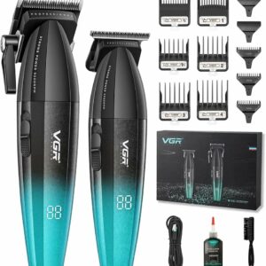 VGR 640S2 – Tondeuses professionnelles pour hommes, ensemble de tondeuses et de taille-bordures sans fil à 9000 tr/min