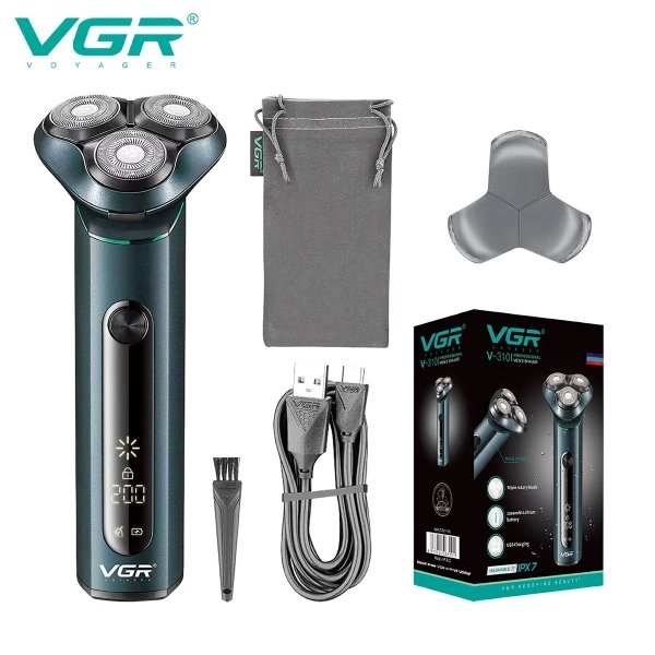 Rasoir Électrique Professionnel Rechargeable pour Hommes VGR V-310