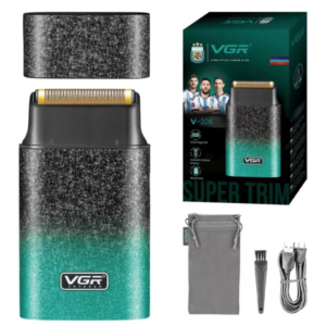 VGR V-326 ماكينة تنعيم وحلاقة شبكية لحلاقة اللحية القصيرة وتنعيم البشرة، مع إمكانية استخدامها لتحديد التدرجات في شعر الرأس
