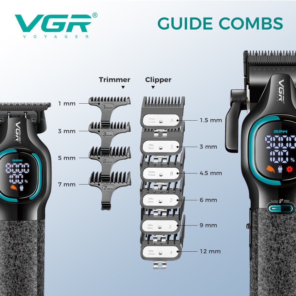 Kit combiné professionnel VGR V-886 S3 pour salon de coiffure – Image 9