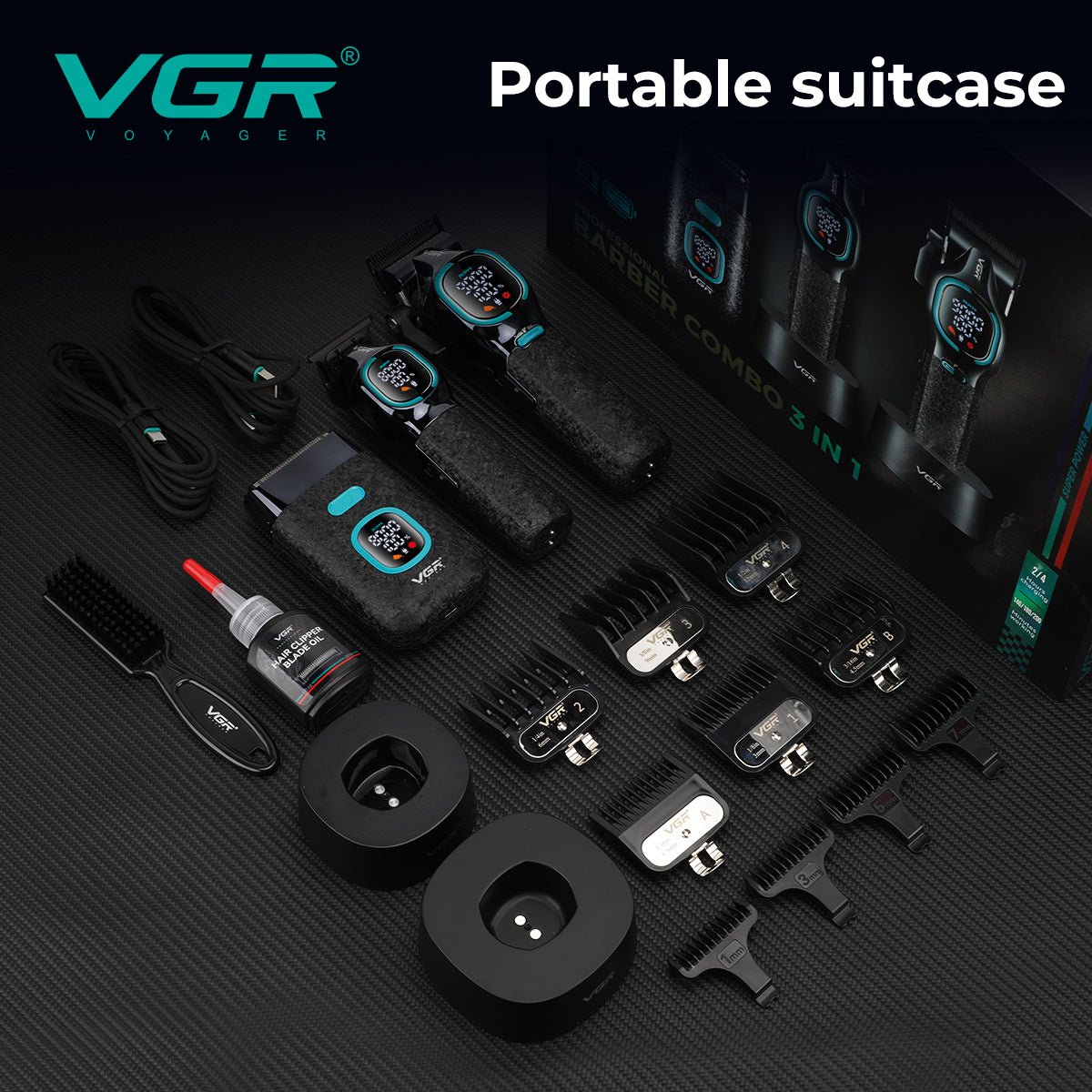 Kit combiné professionnel VGR V-886 S3 pour salon de coiffure – Image 7