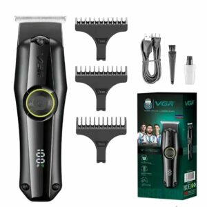 Tondeuse à cheveux professionnelle VGR V-905 pour hommes et salons (noire)
