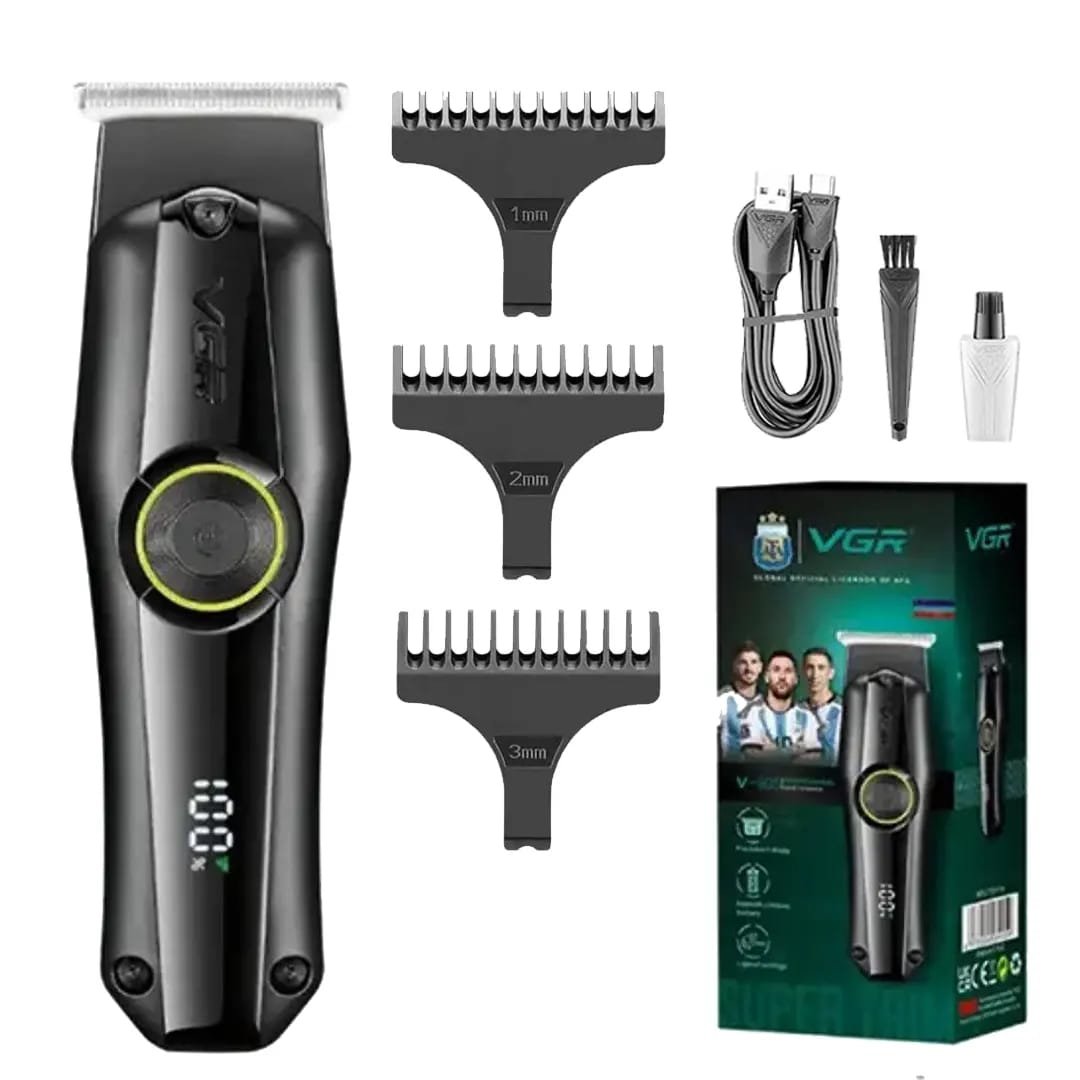 Tondeuse à cheveux professionnelle VGR V-905 pour hommes et salons (noire)